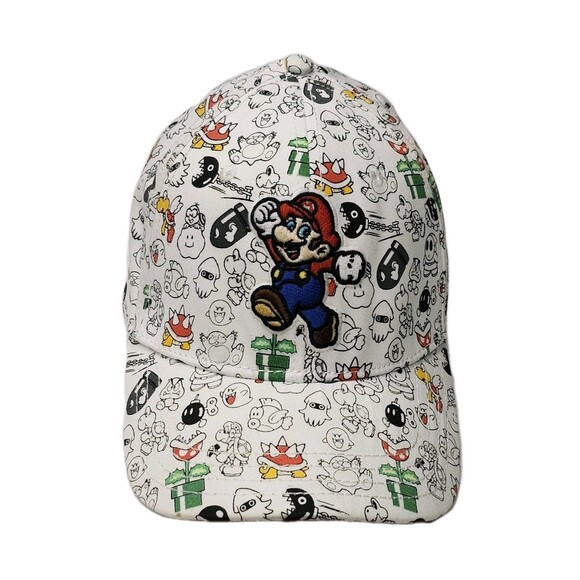 Super Mario Bros. All over Print A Flex Fitted hat Cap - Picture 2 of 12